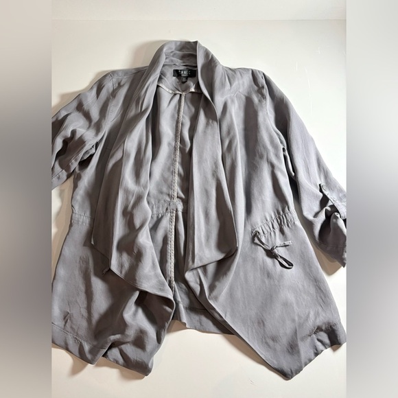 Light Gray Women's Drape Jacket - Picture 1 of 3